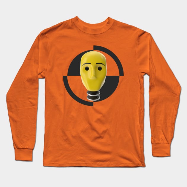 Crash Test Dummy Yellow Man Testing Car Crash Long Sleeve T-Shirt by ActivLife